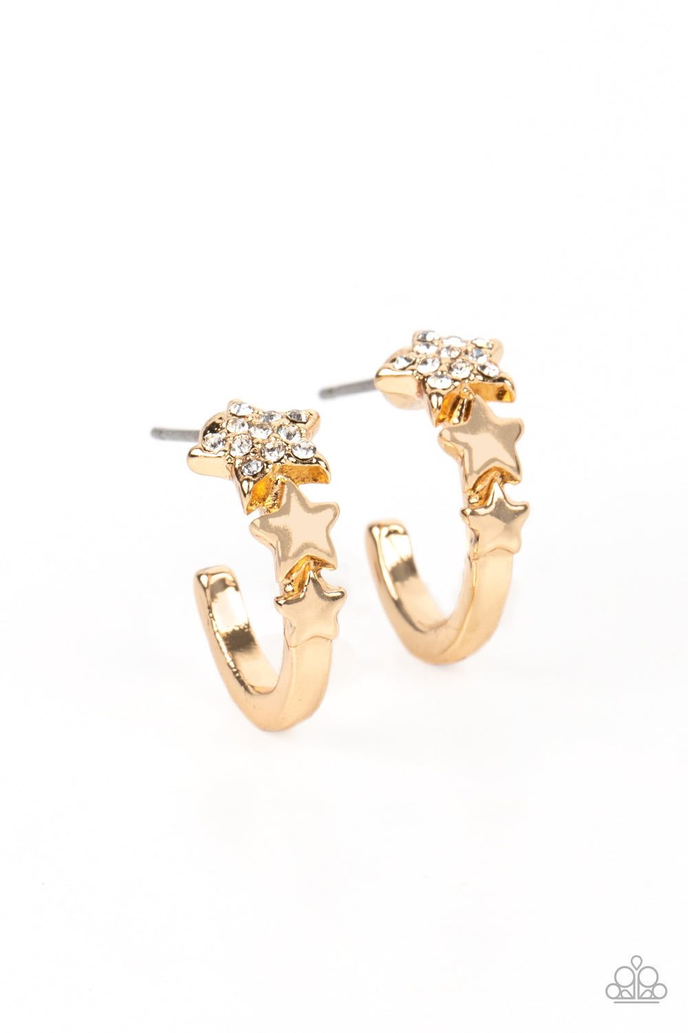 five-dollar-jewelry-starfish-showpiece-gold-earrings-paparazzi-accessories