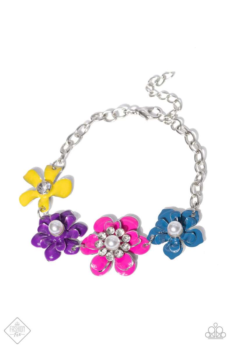 five-dollar-jewelry-flower-patch-fantasy-multi-bracelet-paparazzi-accessories