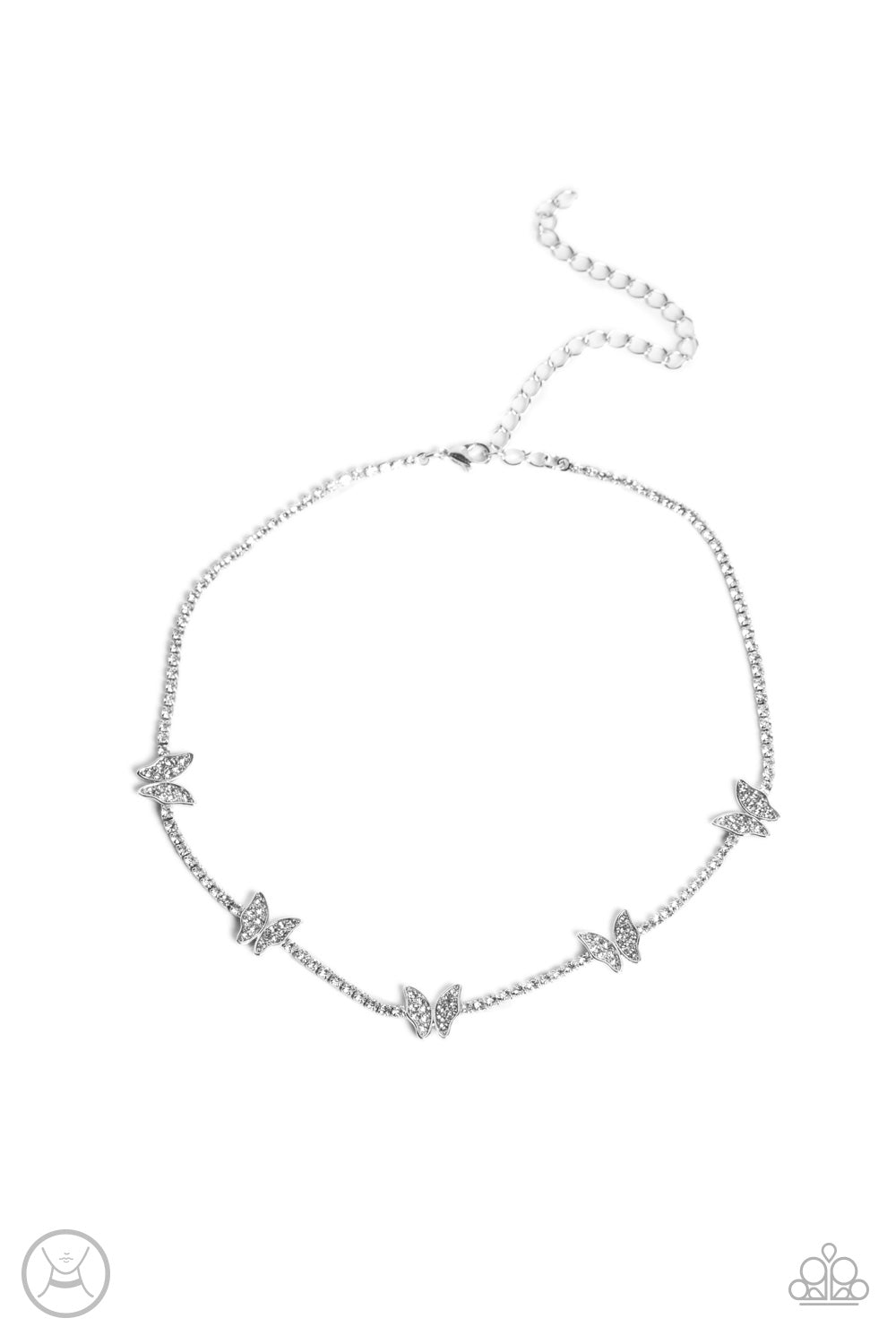 five-dollar-jewelry-fluttering-fanatic-white-necklace-paparazzi-accessories