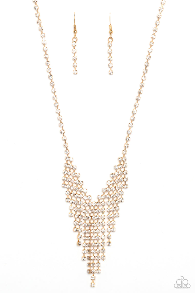 five-dollar-jewelry-shimmer-of-stars-gold-necklace-paparazzi-accessories