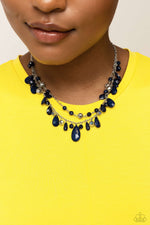 Flirty Flood - Blue Necklace - Paparazzi Accessories