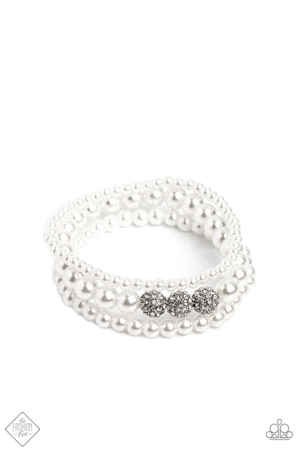 five-dollar-jewelry-showy-soprano-white-bracelet-paparazzi-accessories