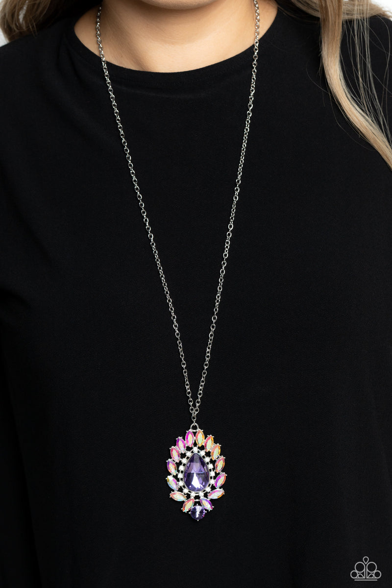 Over the TEARDROP - Purple Necklace - Paparazzi Accessories