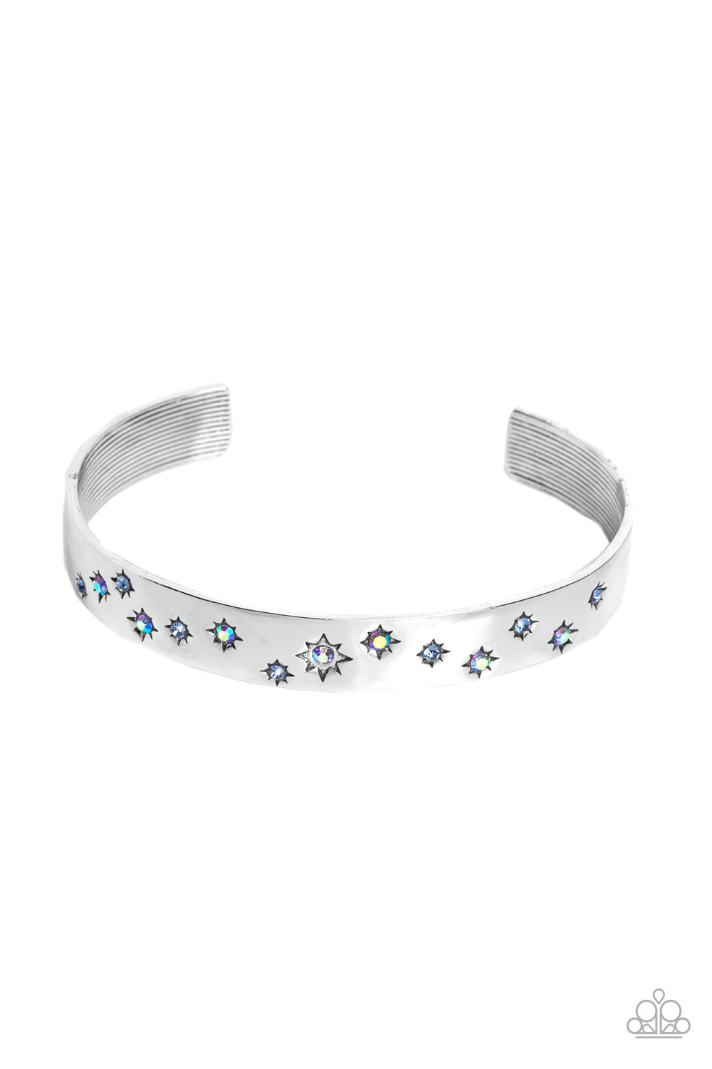 five-dollar-jewelry-starburst-shimmer-blue-bracelet-paparazzi-accessories