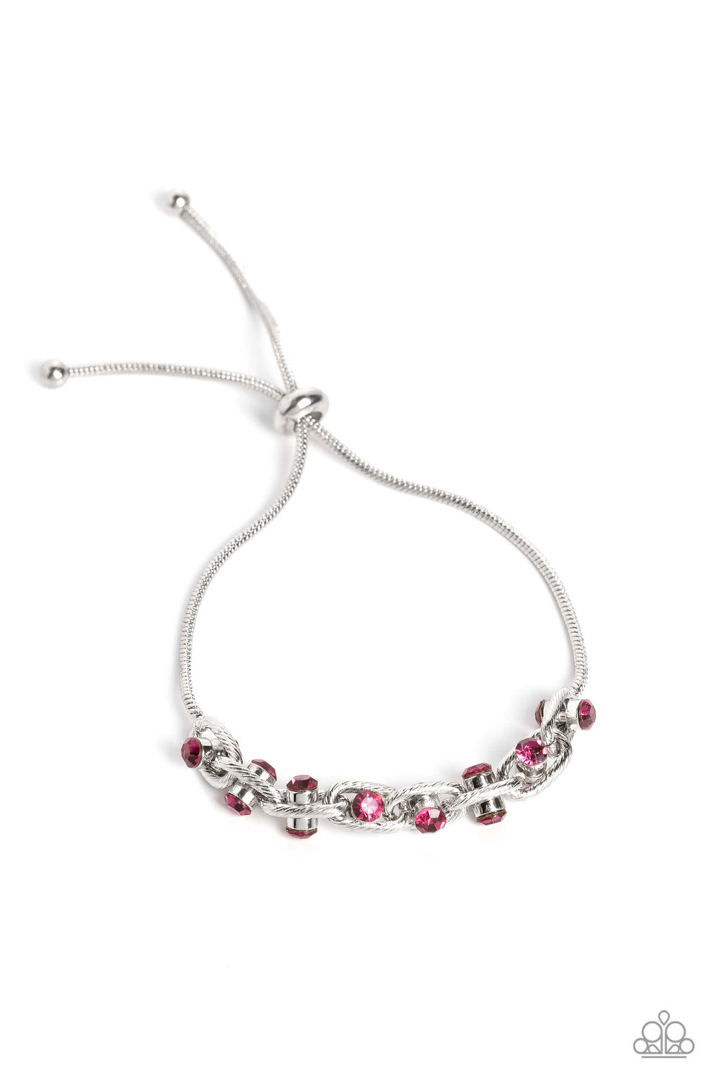 five-dollar-jewelry-intertwined-illusion-pink-bracelet-paparazzi-accessories