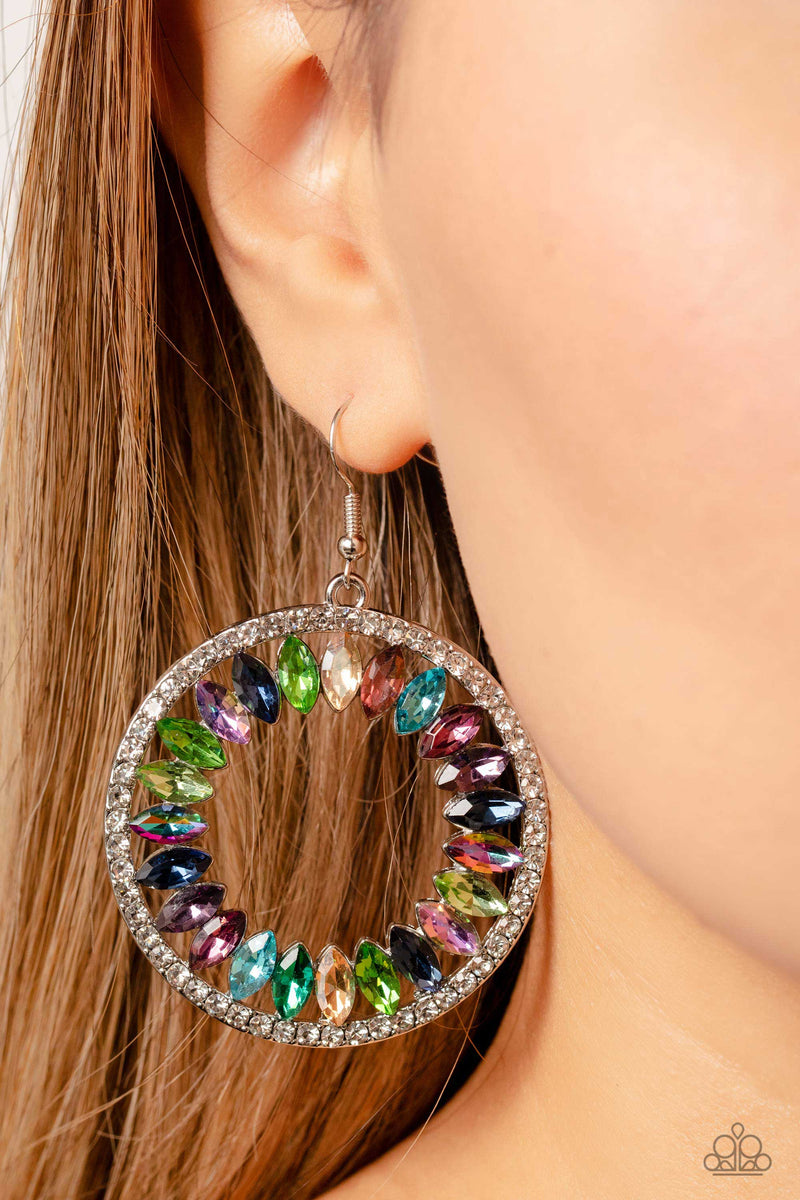 Wall Street Wreaths - Multi Earrings - Paparazzi Accessories