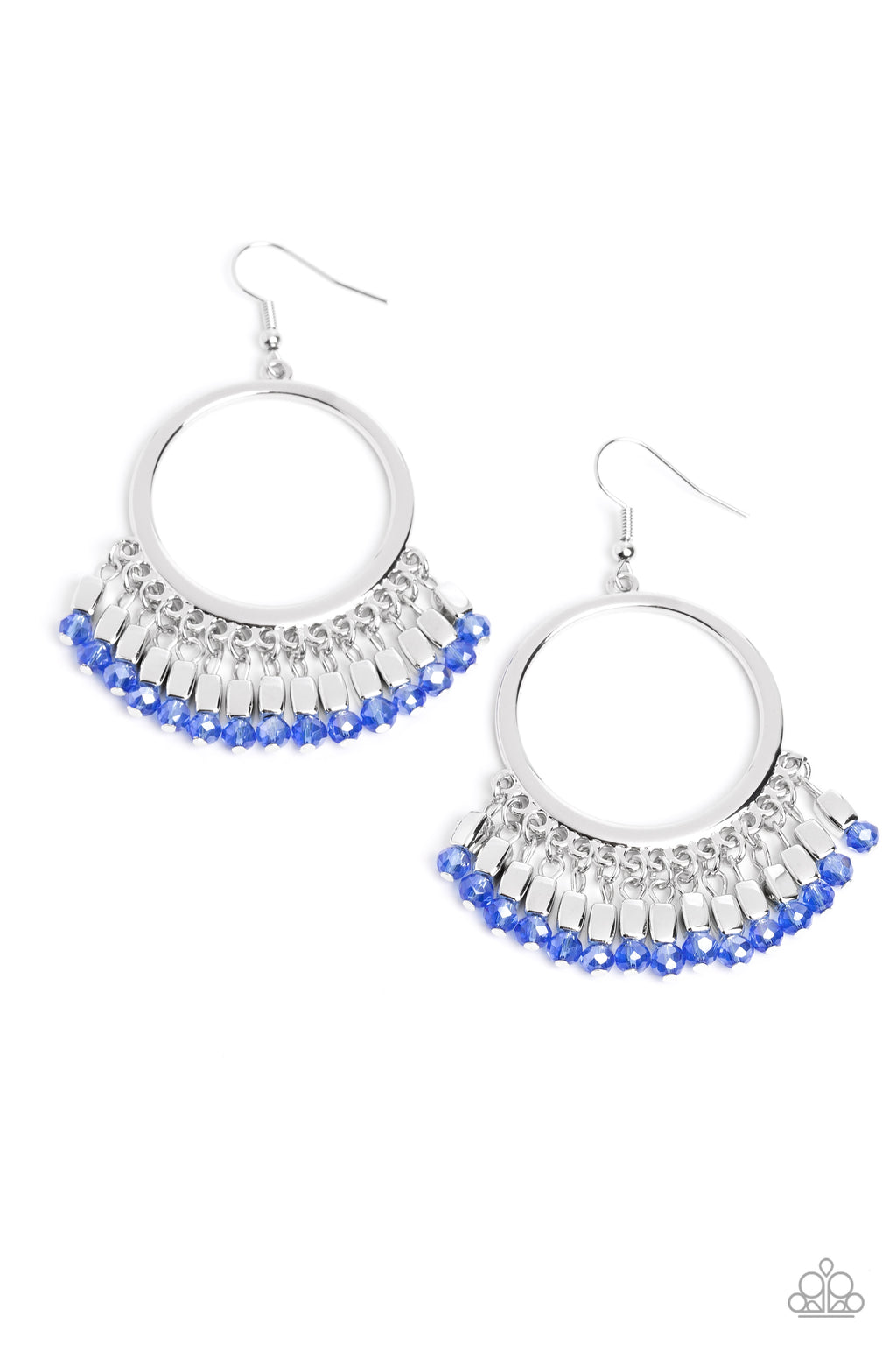 five-dollar-jewelry-fringe-fanfare-blue-earrings-paparazzi-accessories