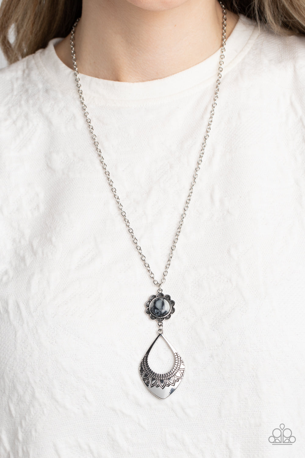 Stone TOLL - Black Necklace - Paparazzi Accessories
