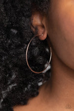 Seize the Sheen - Rose Gold Earrings - Paparazzi Accessories