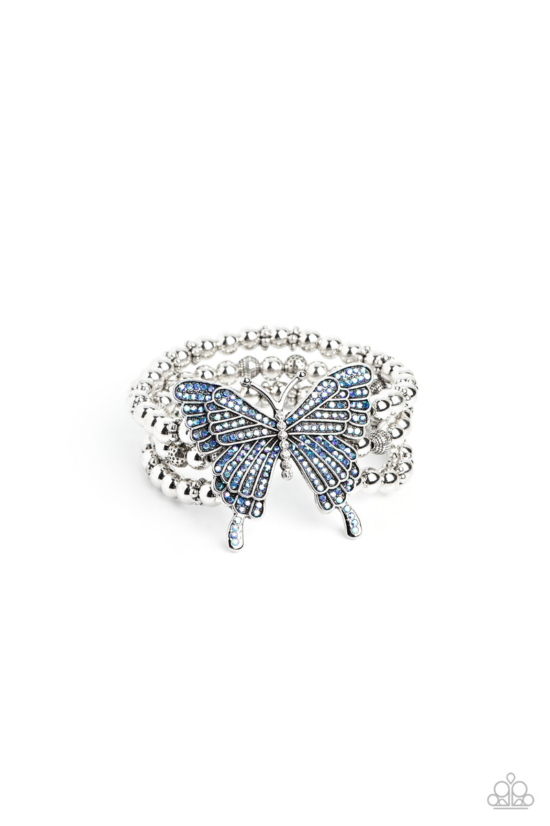First WINGS First - Blue Bracelet - Paparazzi Accessories