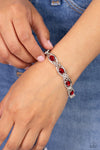 Infinite Impression - Red Bracelet - Paparazzi Accessories