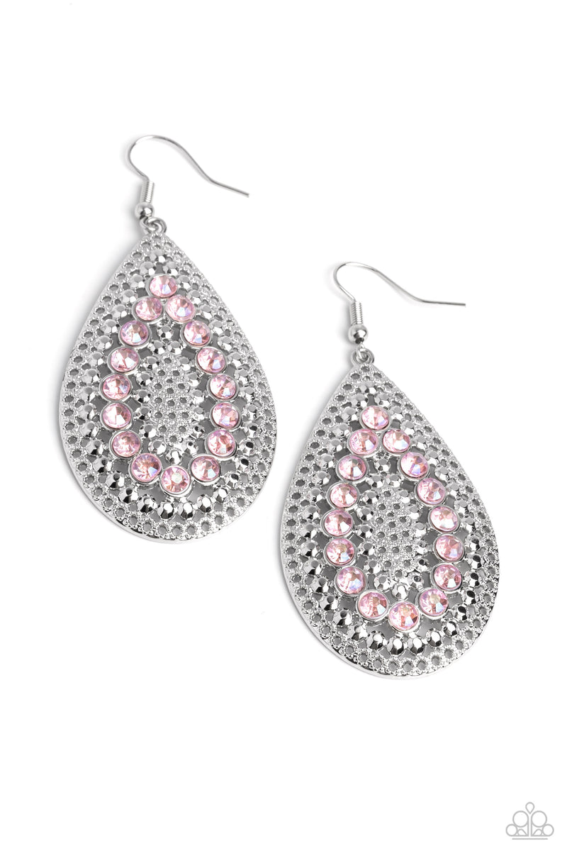 Spirited Socialite - Pink Earrings - Paparazzi Accessories