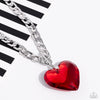 GLASSY-Hero - Red Necklace - Paparazzi Accessories