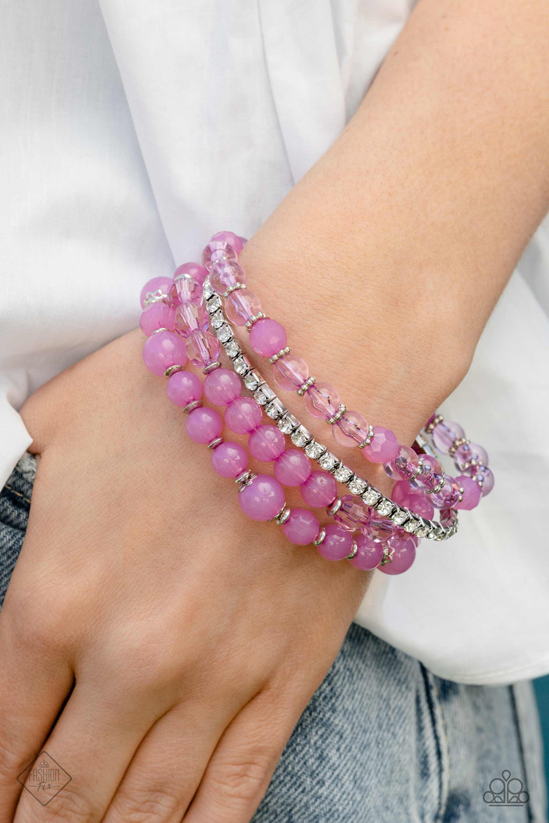 GARDEN the Interruption - Purple Bracelet - Paparazzi Accessories