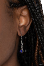 Tassel Tabloid - Blue Necklace - Paparazzi Accessories