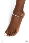 Tan Lines - Silver Anklet - Paparazzi Accessories