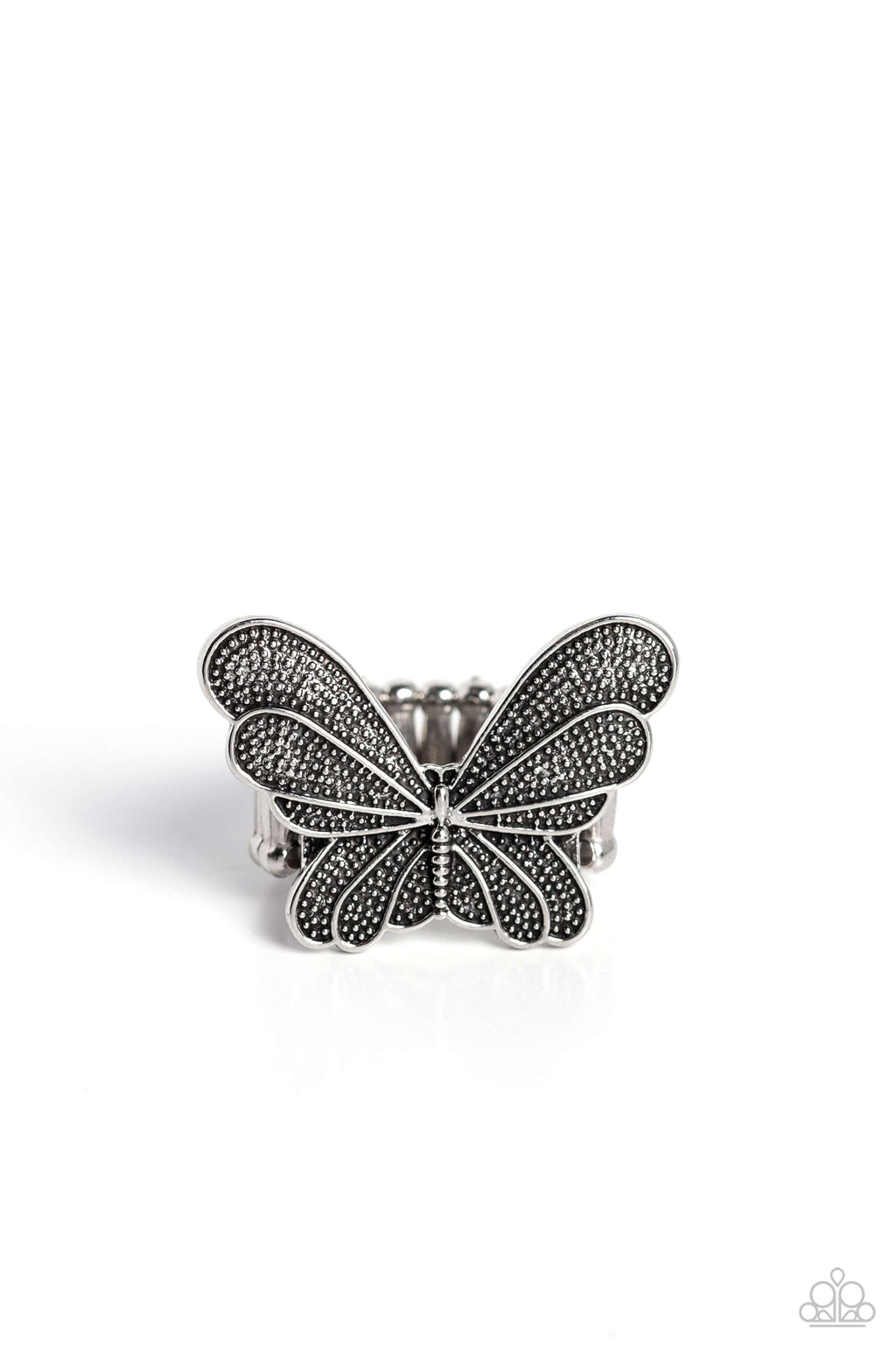 five-dollar-jewelry-fairy-wings-silver-ring-paparazzi-accessories