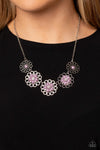 Mandala Mosaic - Purple Necklace - Paparazzi Accessories