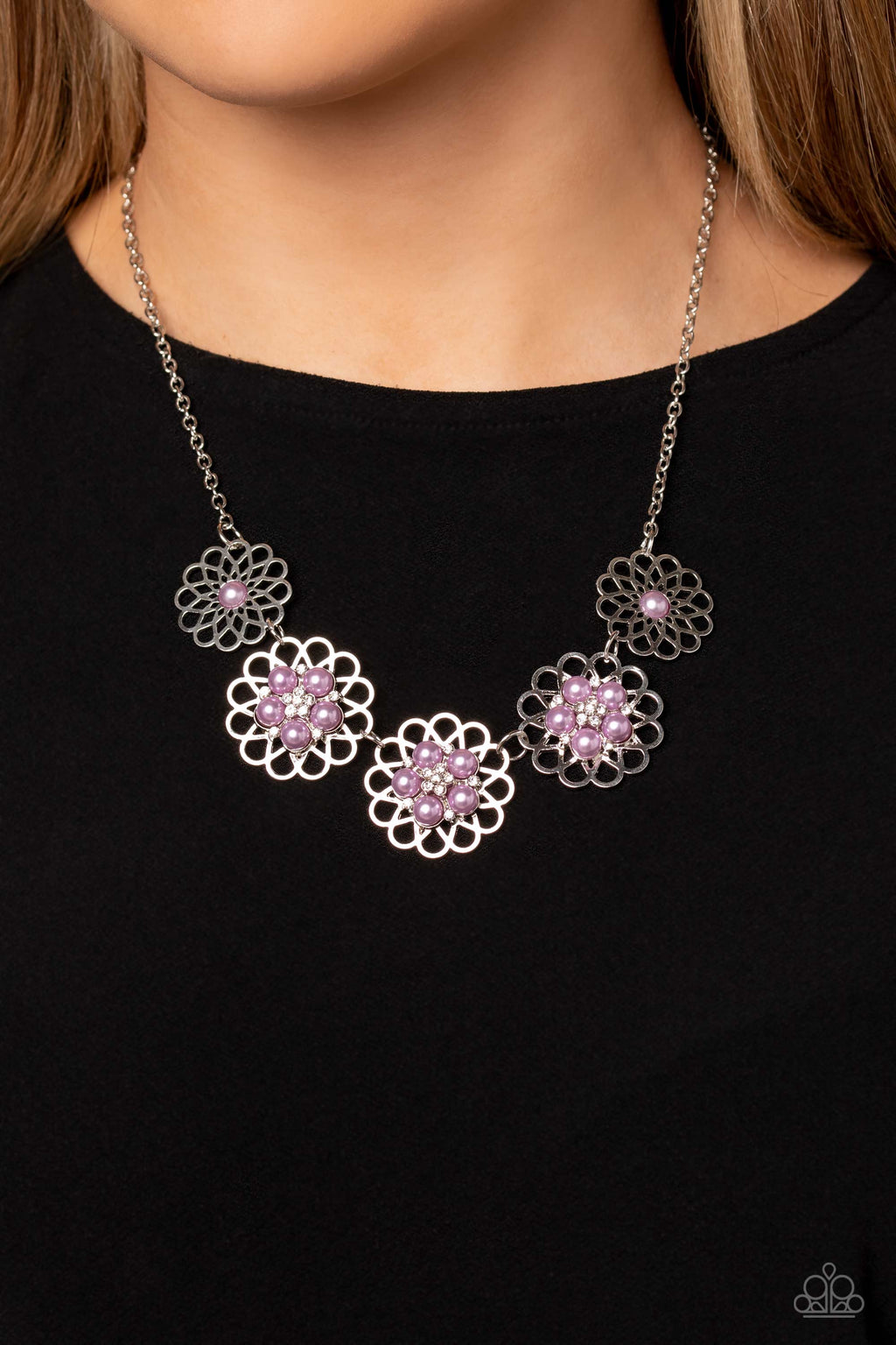 Mandala Mosaic - Purple Necklace - Paparazzi Accessories