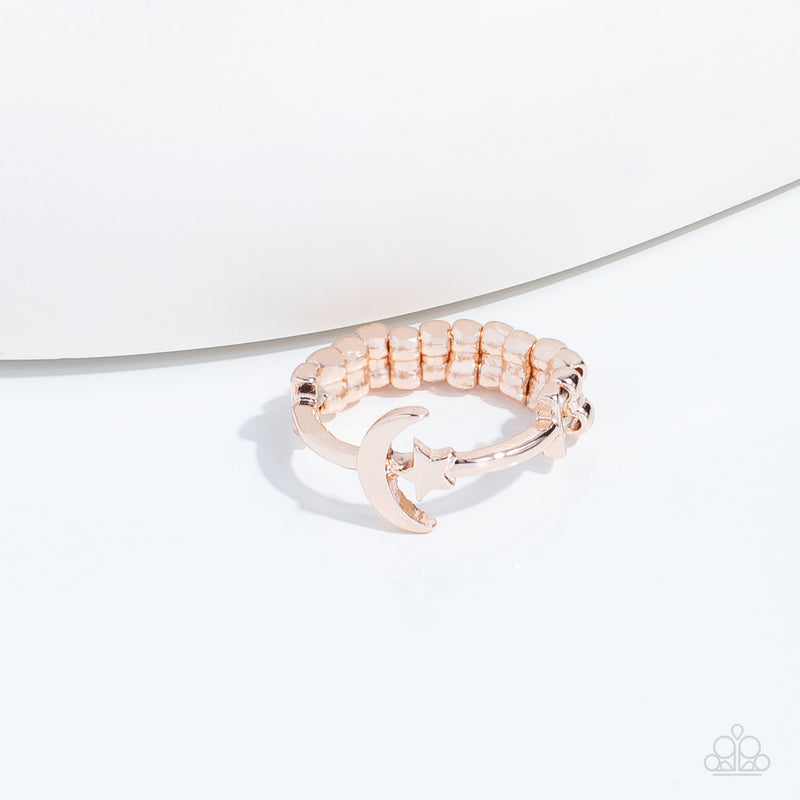 Astral Allure - Rose Gold Ring - Paparazzi Accessories