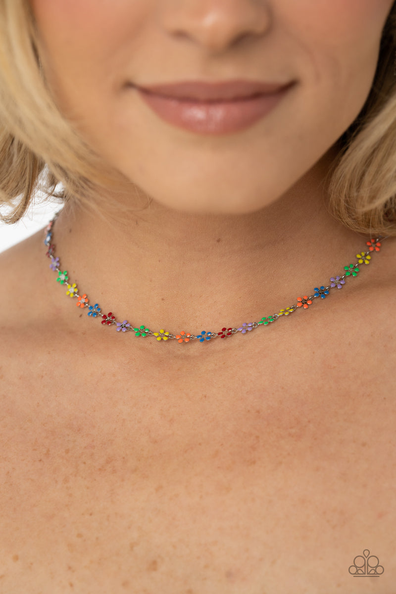 Floral Catwalk - Multi Necklace - Paparazzi Accessories