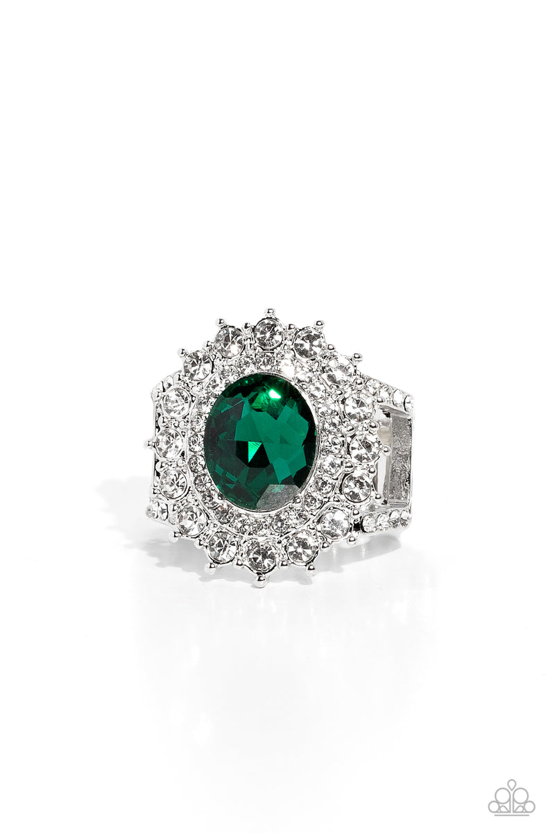 five-dollar-jewelry-layered-luminescence-green-ring-paparazzi-accessories