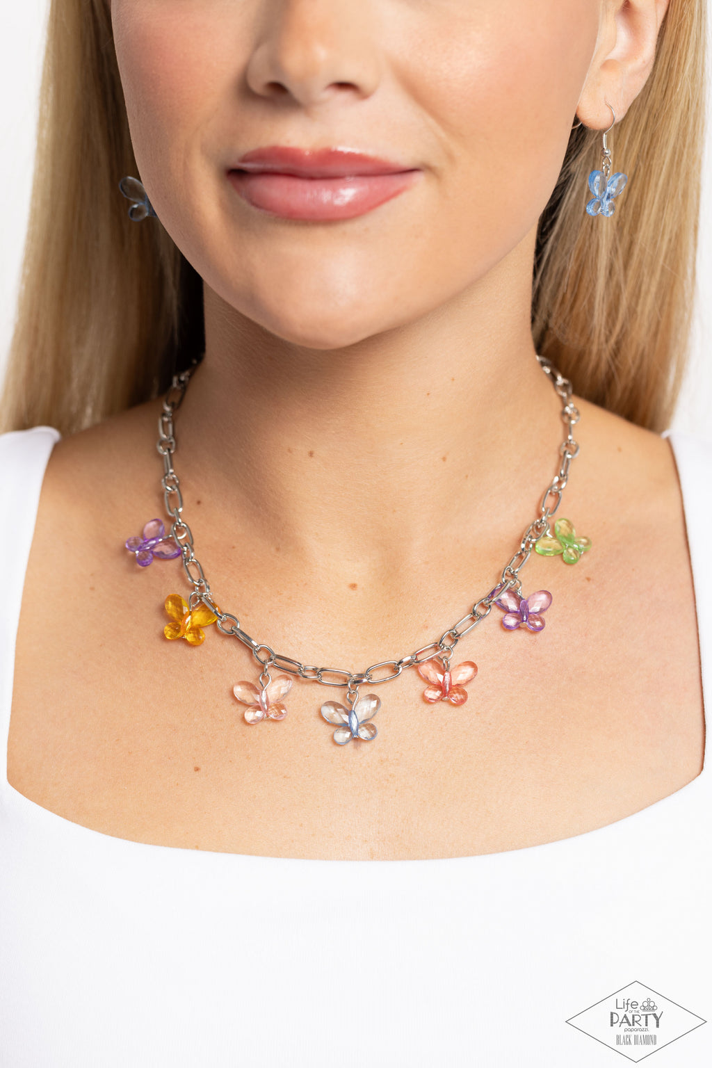 Butterfly Balance - Multi Necklace - Paparazzi Accessories