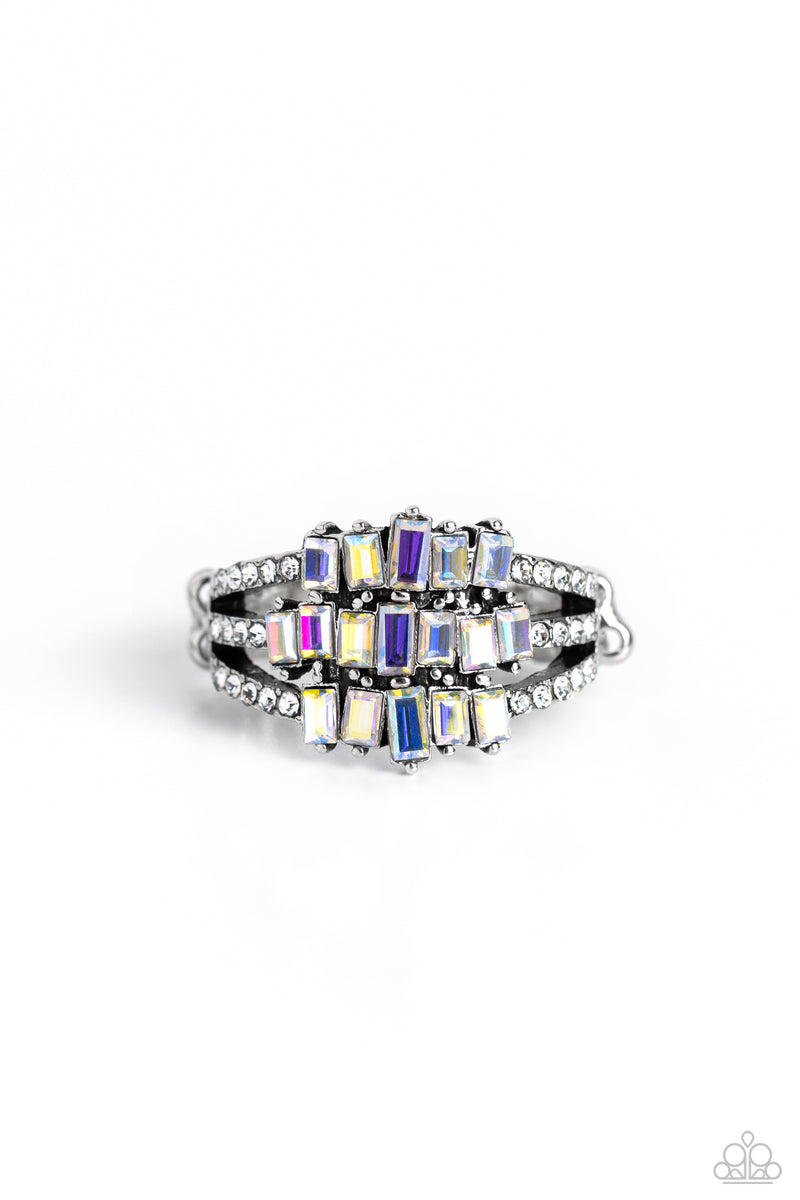 Stacking Up - White Ring - Paparazzi Accessories
