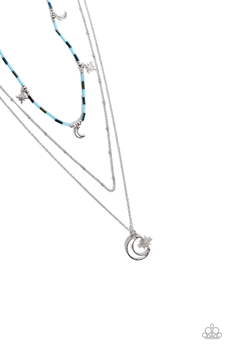 Constant as the Stars - Blue Necklace - Paparazzi Accessories