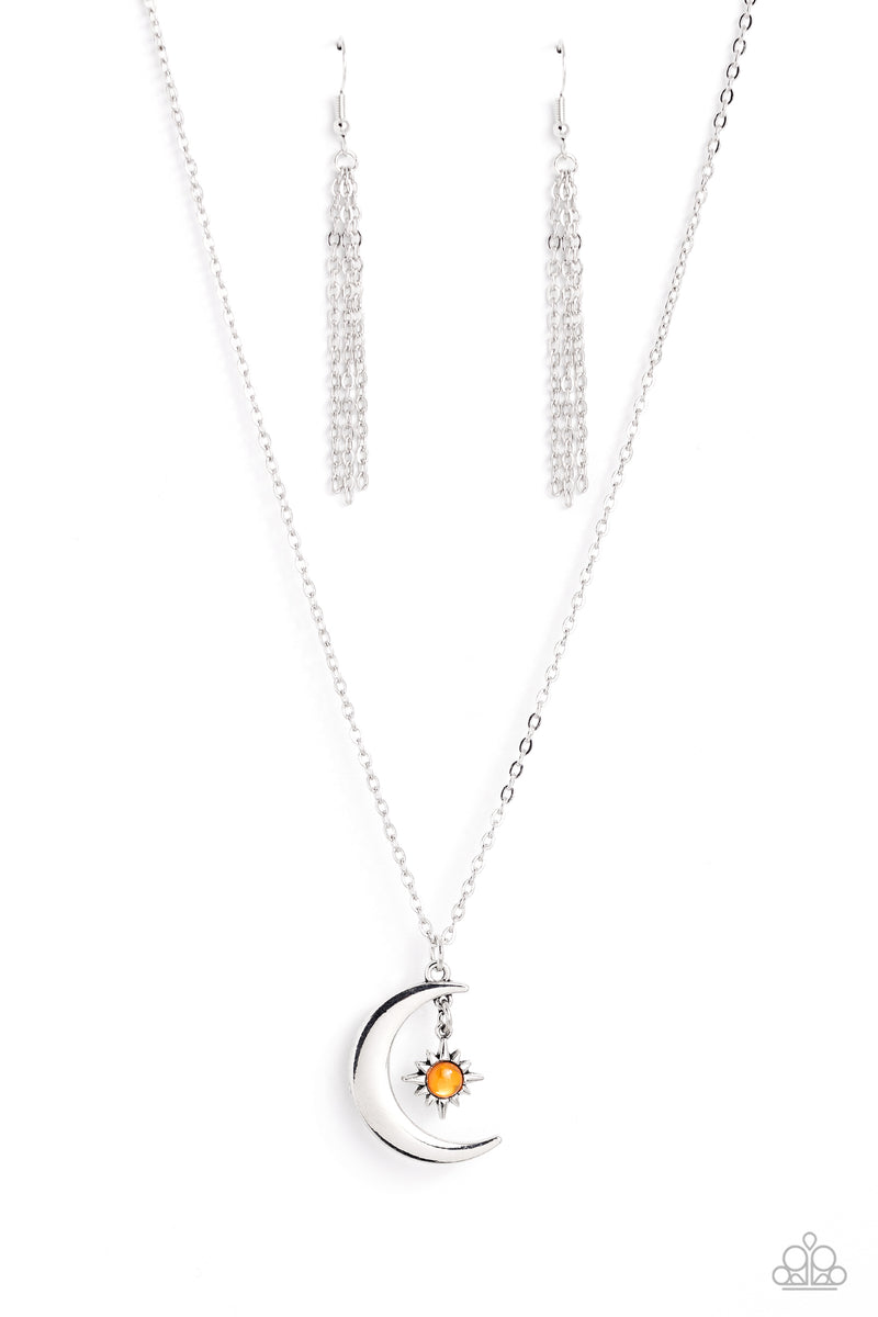 five-dollar-jewelry-stellar-sway-orange-necklace-paparazzi-accessories