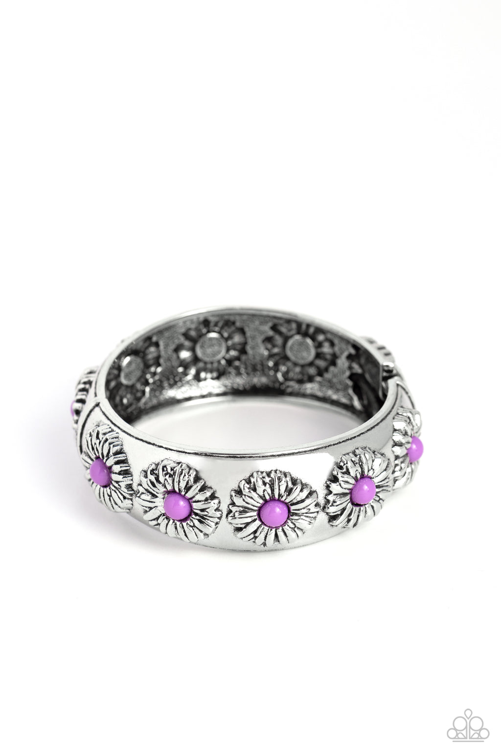 five-dollar-jewelry-taking-floral-purple-bracelet-paparazzi-accessories