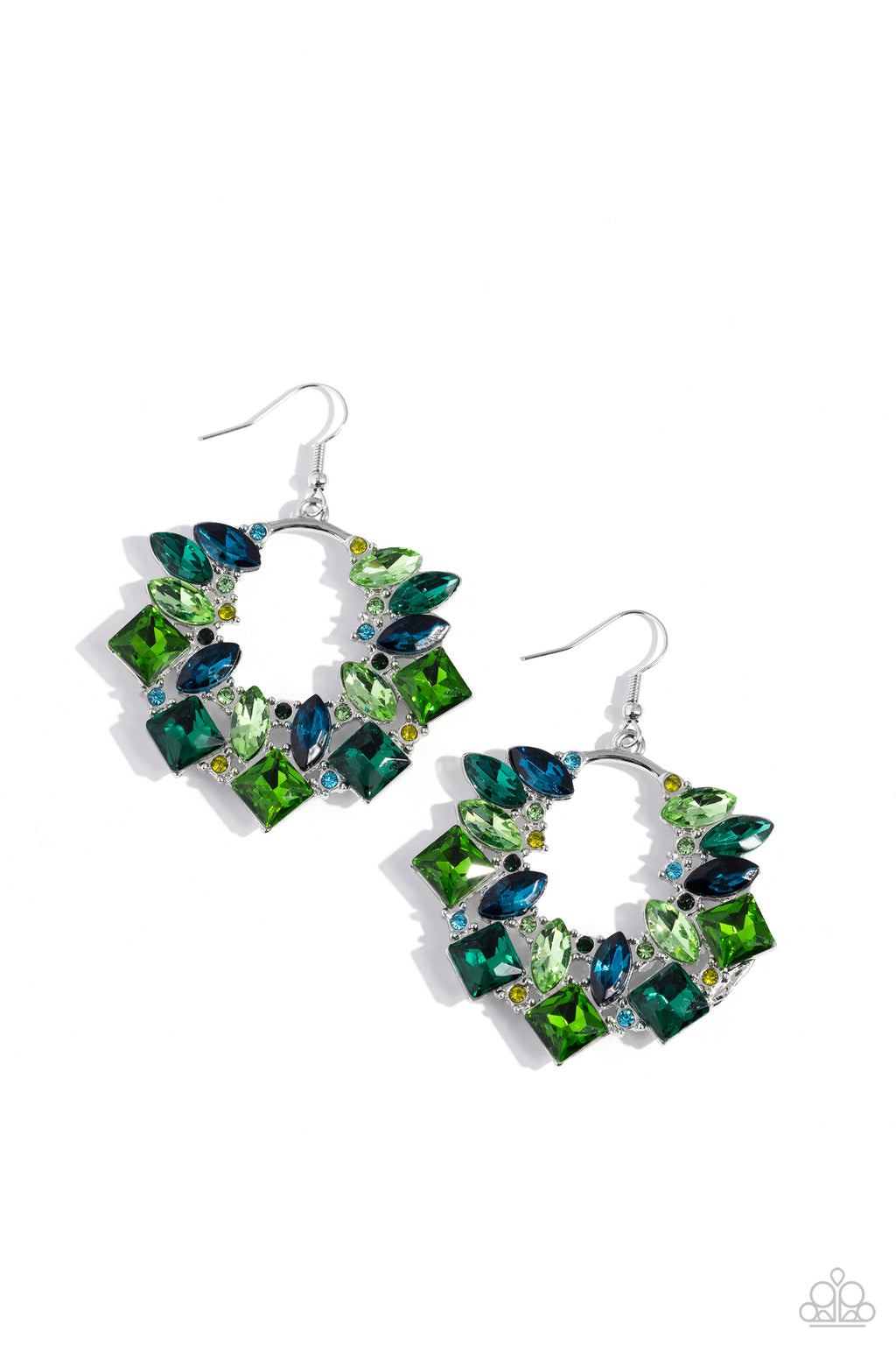 five-dollar-jewelry-wreathed-in-watercolors-green-earrings-paparazzi-accessories