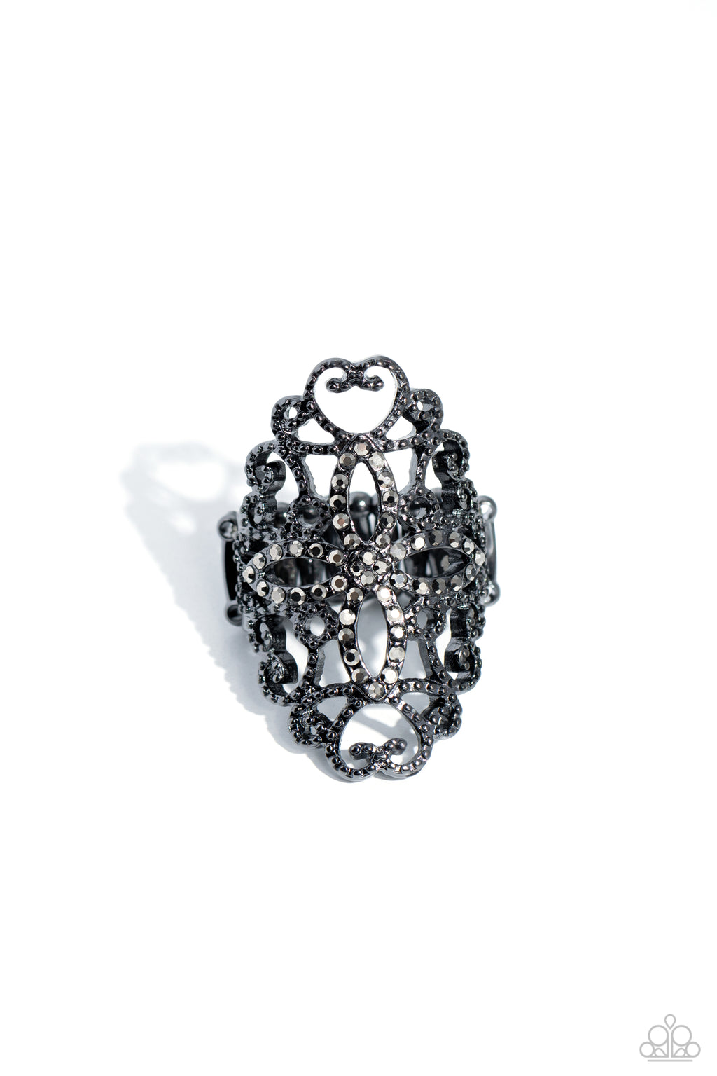 five-dollar-jewelry-fabulous-filigree-black-ring-paparazzi-accessories