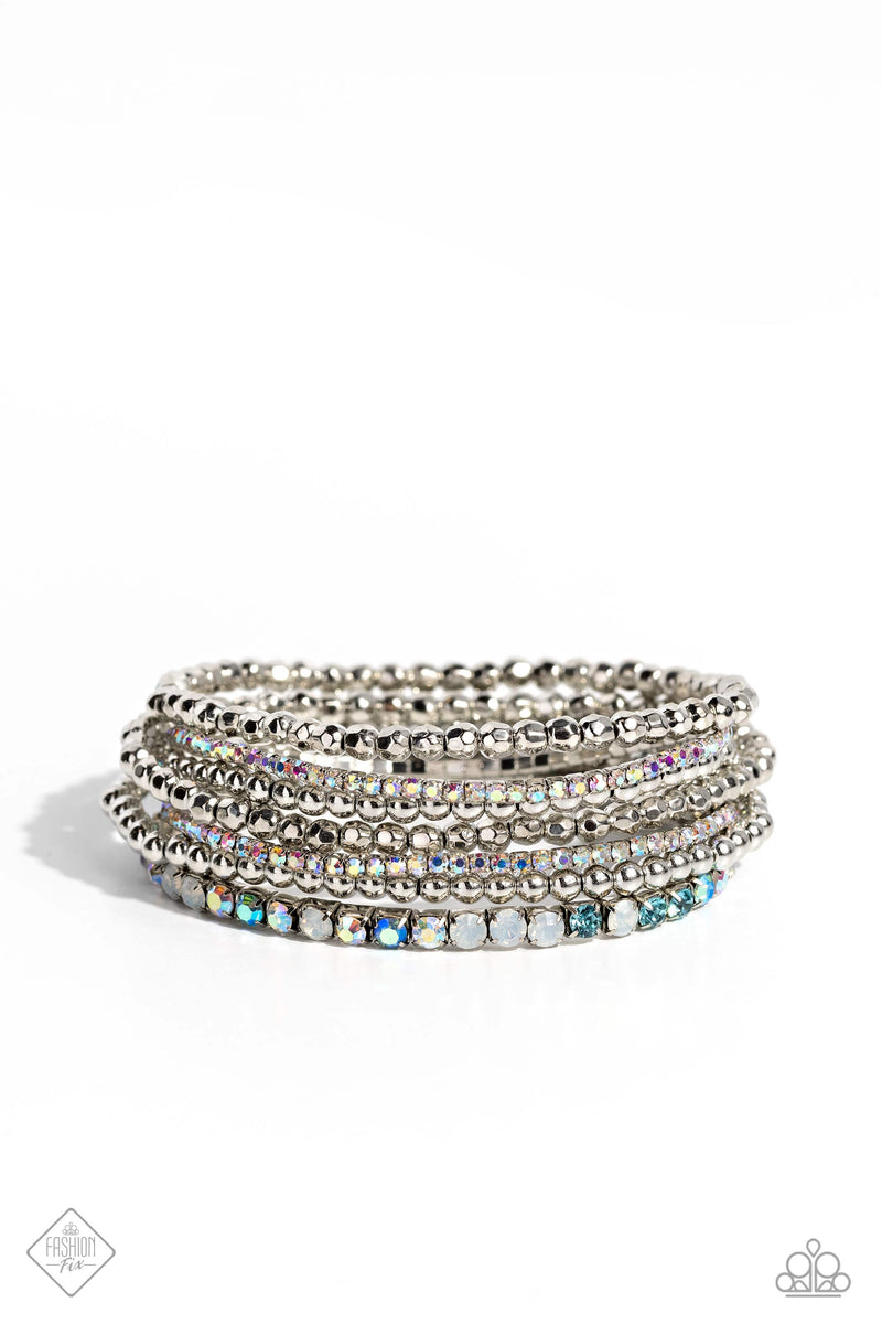 five-dollar-jewelry-stellar-sequence-blue-bracelet-paparazzi-accessories
