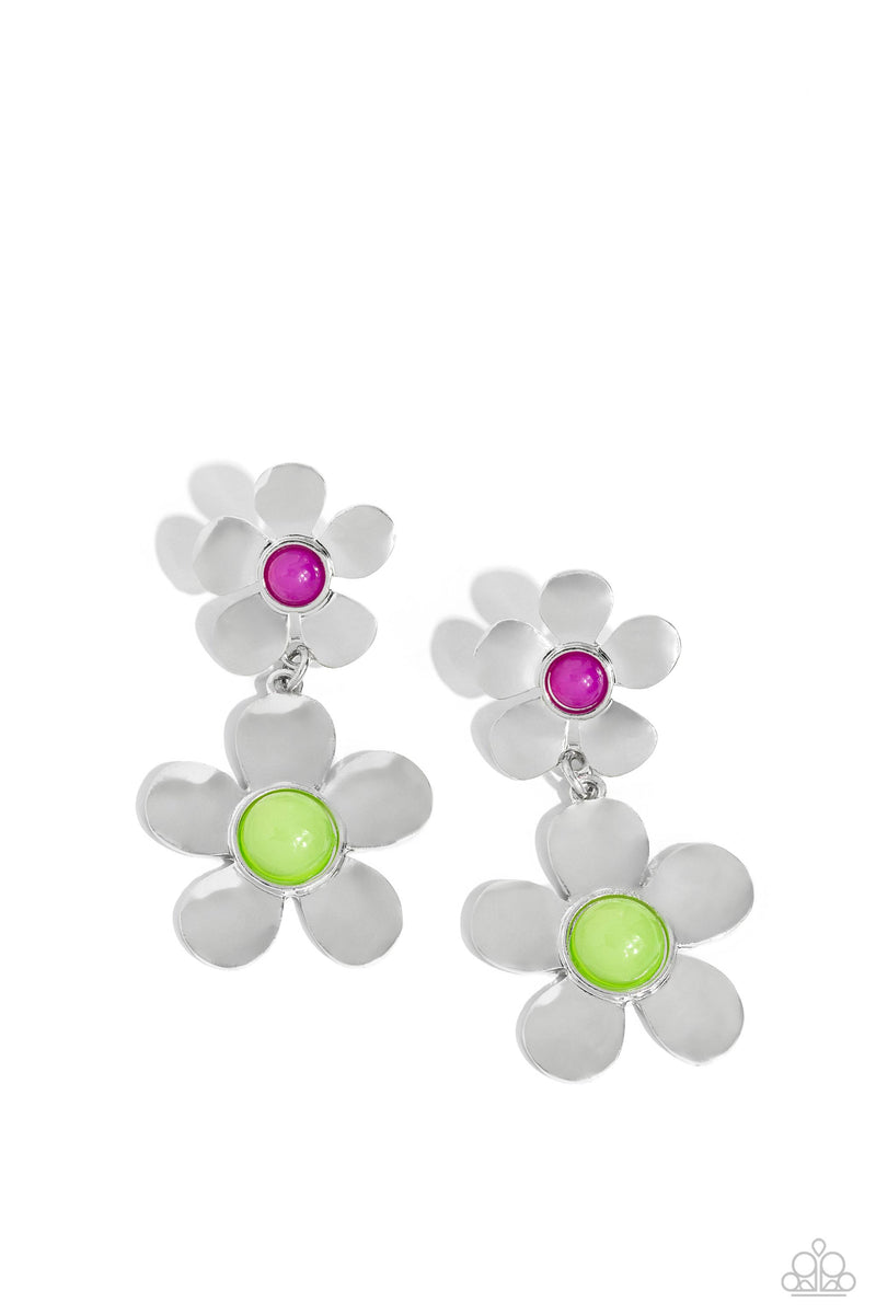 five-dollar-jewelry-fashionable-florals-green-post earrings-paparazzi-accessories