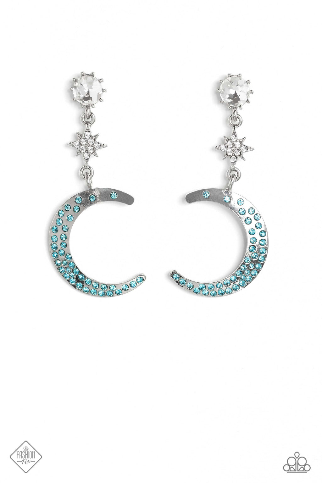five-dollar-jewelry-galactic-grouping-blue-post earrings-paparazzi-accessories