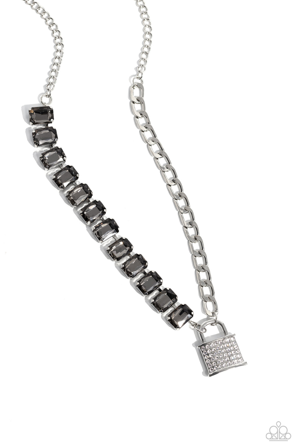 five-dollar-jewelry-lock-and-roll-silver-necklace-paparazzi-accessories