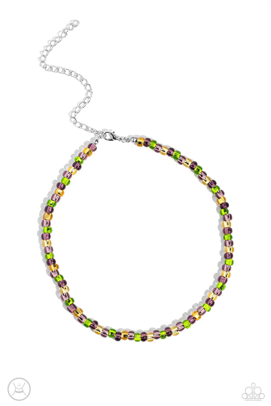 five-dollar-jewelry-colorfully-glassy-purple-necklace-paparazzi-accessories
