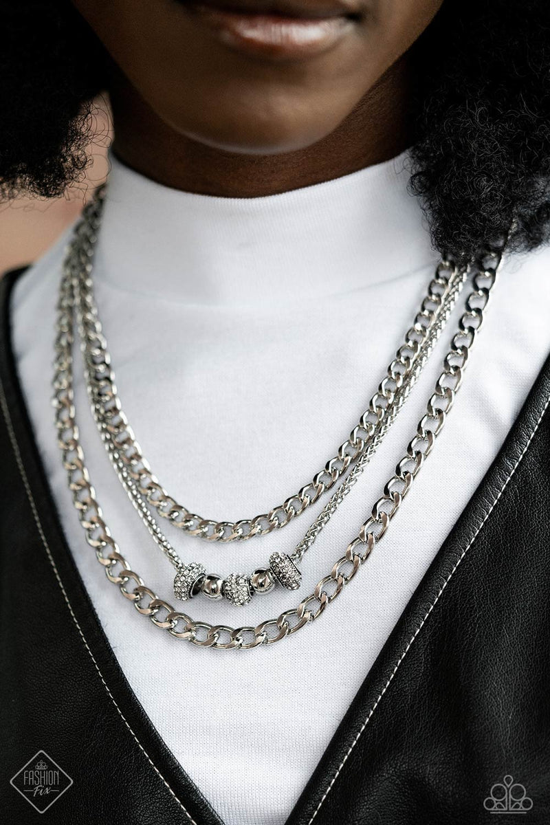 Layered Loyalty - White Necklace - Paparazzi Accessories