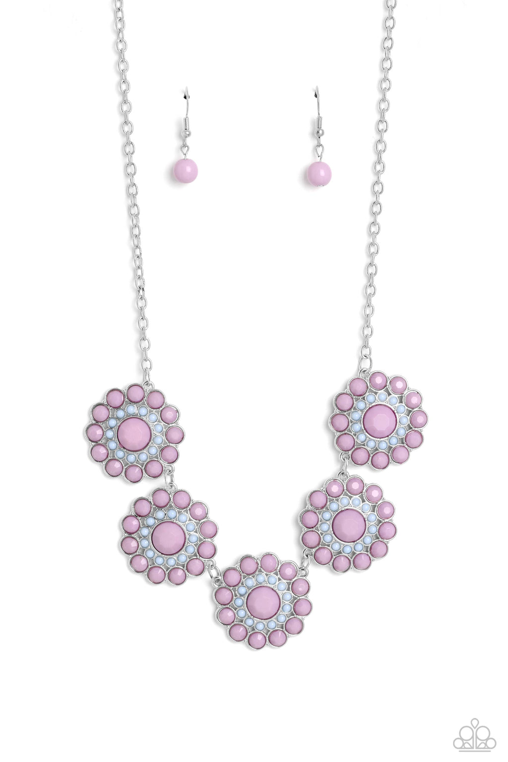 five-dollar-jewelry-floral-fervor-purple-necklace-paparazzi-accessories