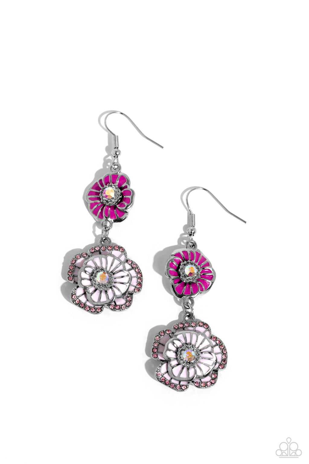 five-dollar-jewelry-intricate-impression-pink-earrings-paparazzi-accessories