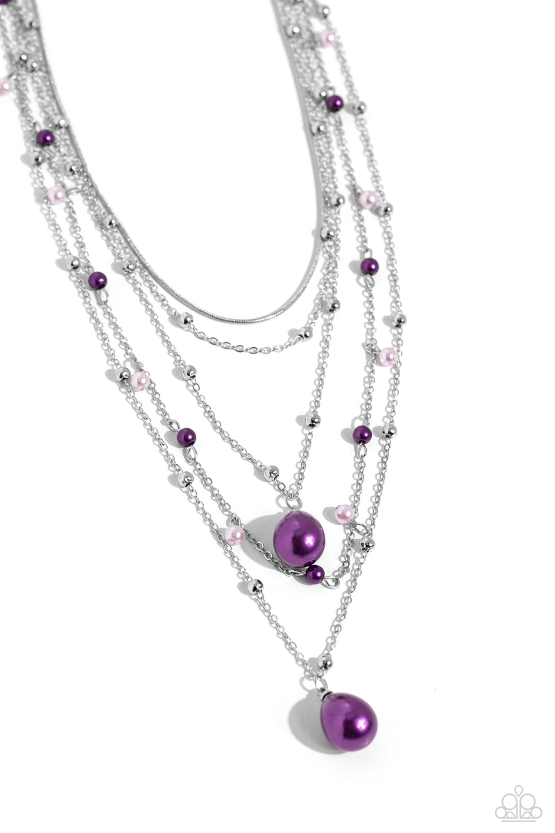 five-dollar-jewelry-sass-with-flying-colors-purple-necklace-paparazzi-accessories