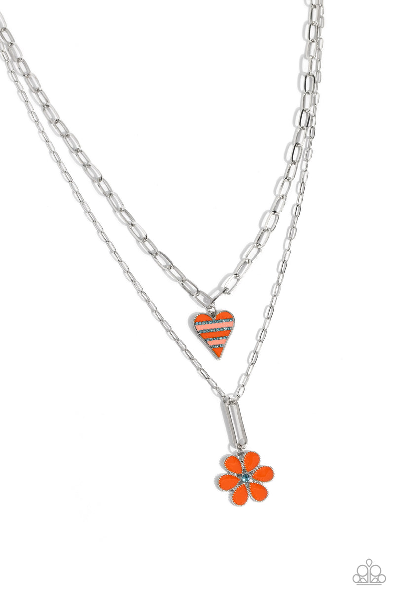 five-dollar-jewelry-childhood-charms-orange-necklace-paparazzi-accessories
