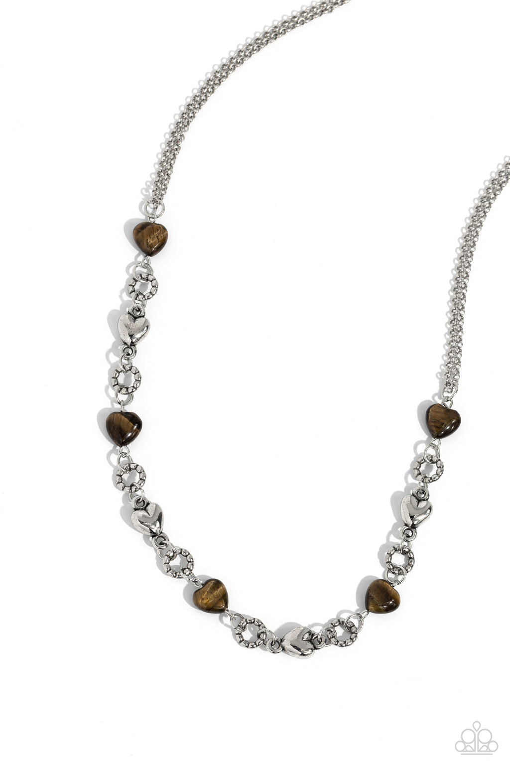 five-dollar-jewelry-my-heartbeat-will-go-on-brown-necklace-paparazzi-accessories