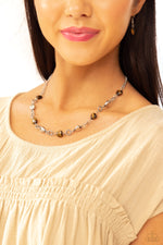 My HEARTBEAT Will Go On - Brown Necklace - Paparazzi Accessories