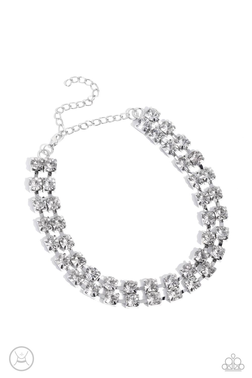 five-dollar-jewelry-glistening-gallery-white-necklace-paparazzi-accessories