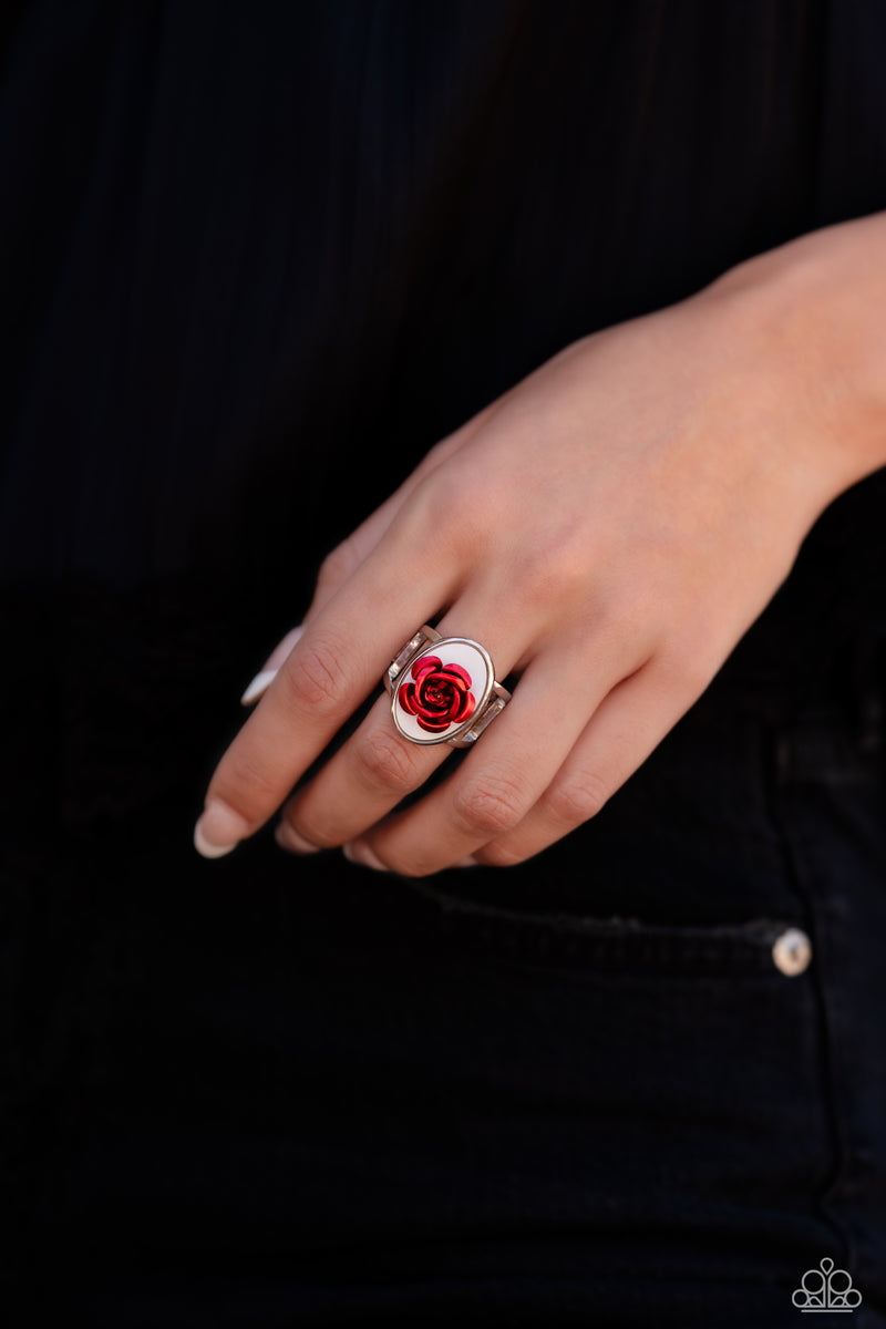 ROSE to My Heart - Red Ring - Paparazzi Accessories