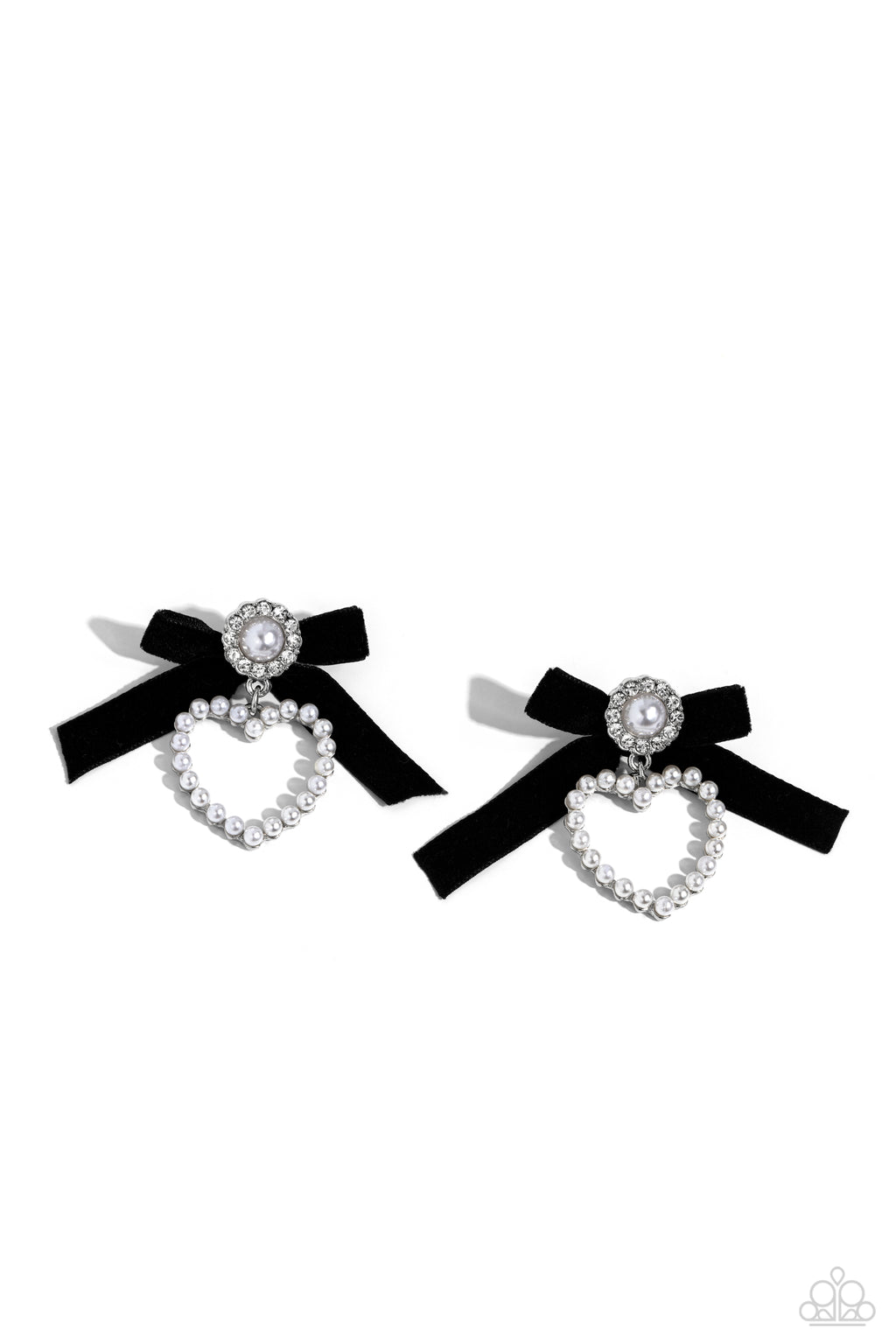 five-dollar-jewelry-bow-and-then-black-post earrings-paparazzi-accessories
