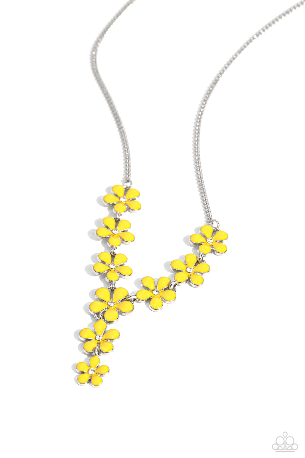 five-dollar-jewelry-flowering-feature-yellow-necklace-paparazzi-accessories