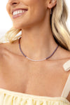 Backstage Beauty - Purple Necklace - Paparazzi Accessories